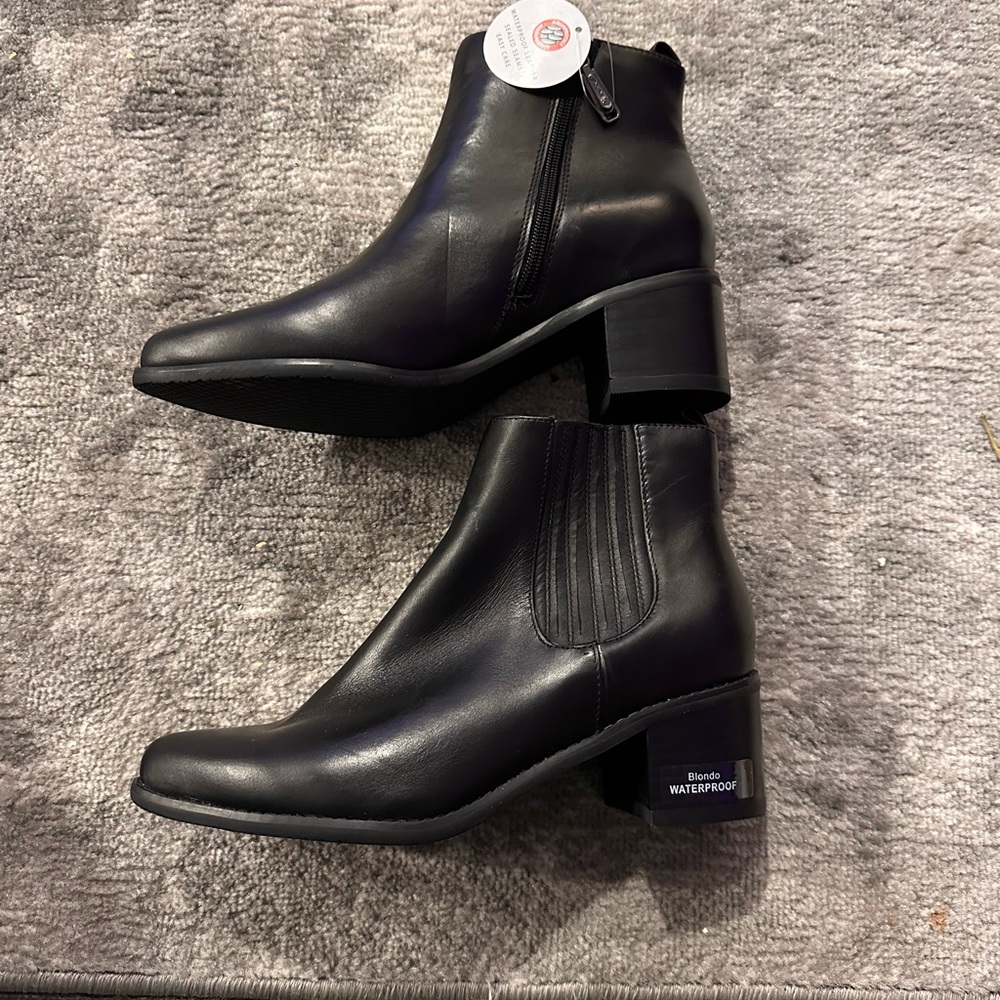 Blondo Black Waterproof Ankle Boots for Women